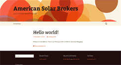 Desktop Screenshot of americansolarbrokers.com